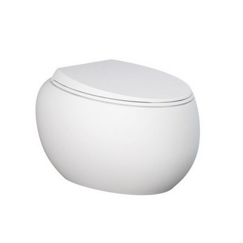 Vaso sospeso cloud rimless bianco opaco