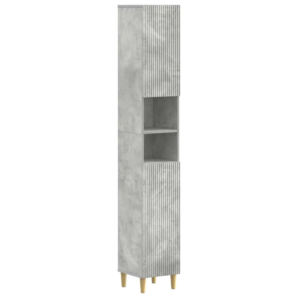 Armadio da Bagno con Ripiano Aperto ARNHEM Grigio Cemento 896598