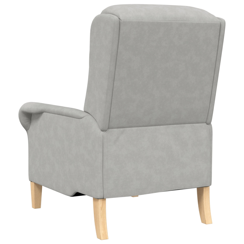 Poltrona Grigio Chiaro Grigio Chiaro Tessuto Standard Ergonomica