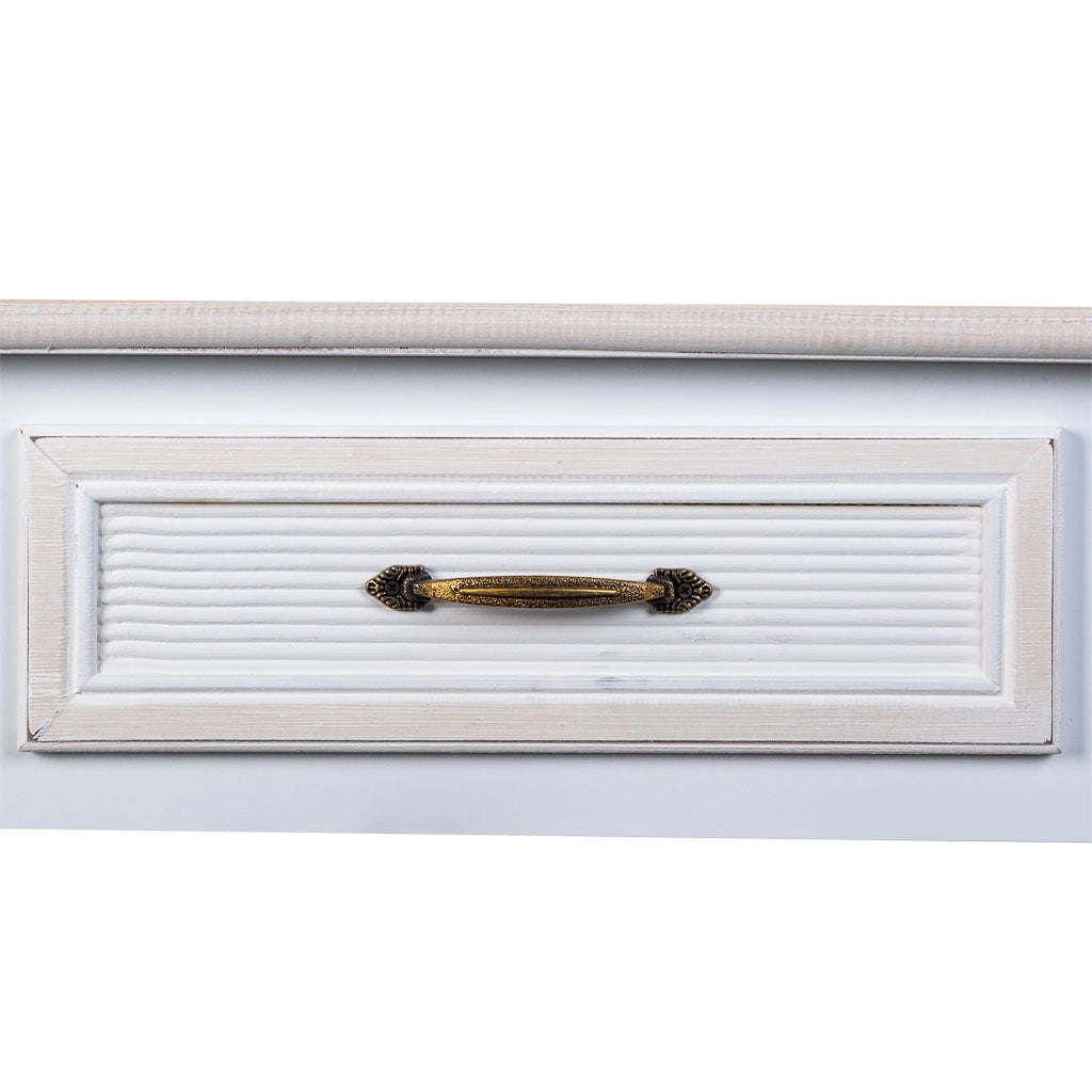 Mobile da ingresso in legno con 3 cassetti 120x40x78
