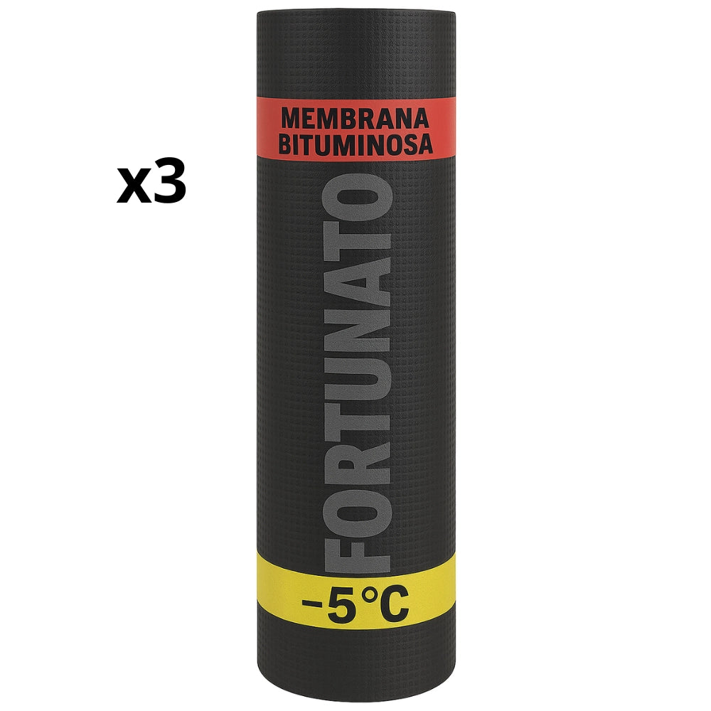 Membrana bituminosa impermeabilizzante casasciutta 4 kg/mq -5°c 3 rotoli 1x10 m