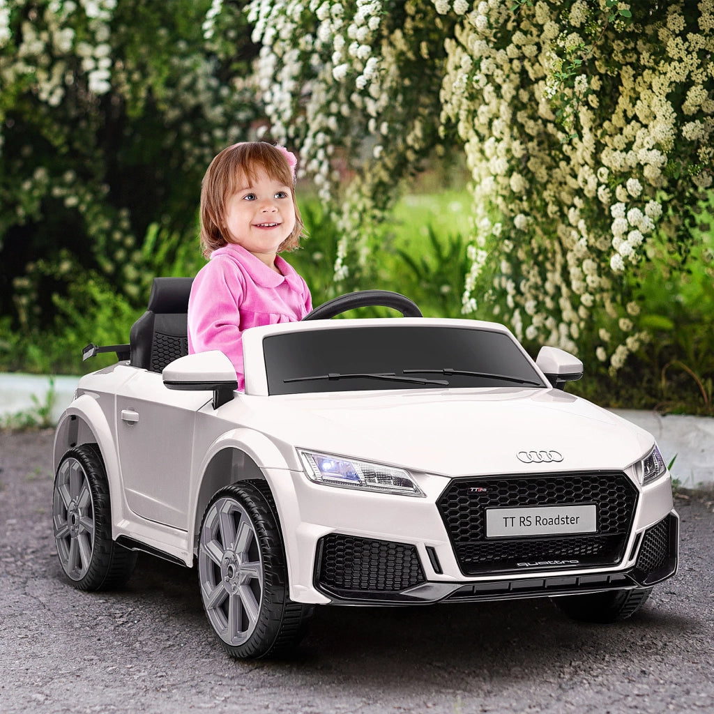 Auto elettrica per bambini Audi TT RS ¨C zephmum ¨C Bianco