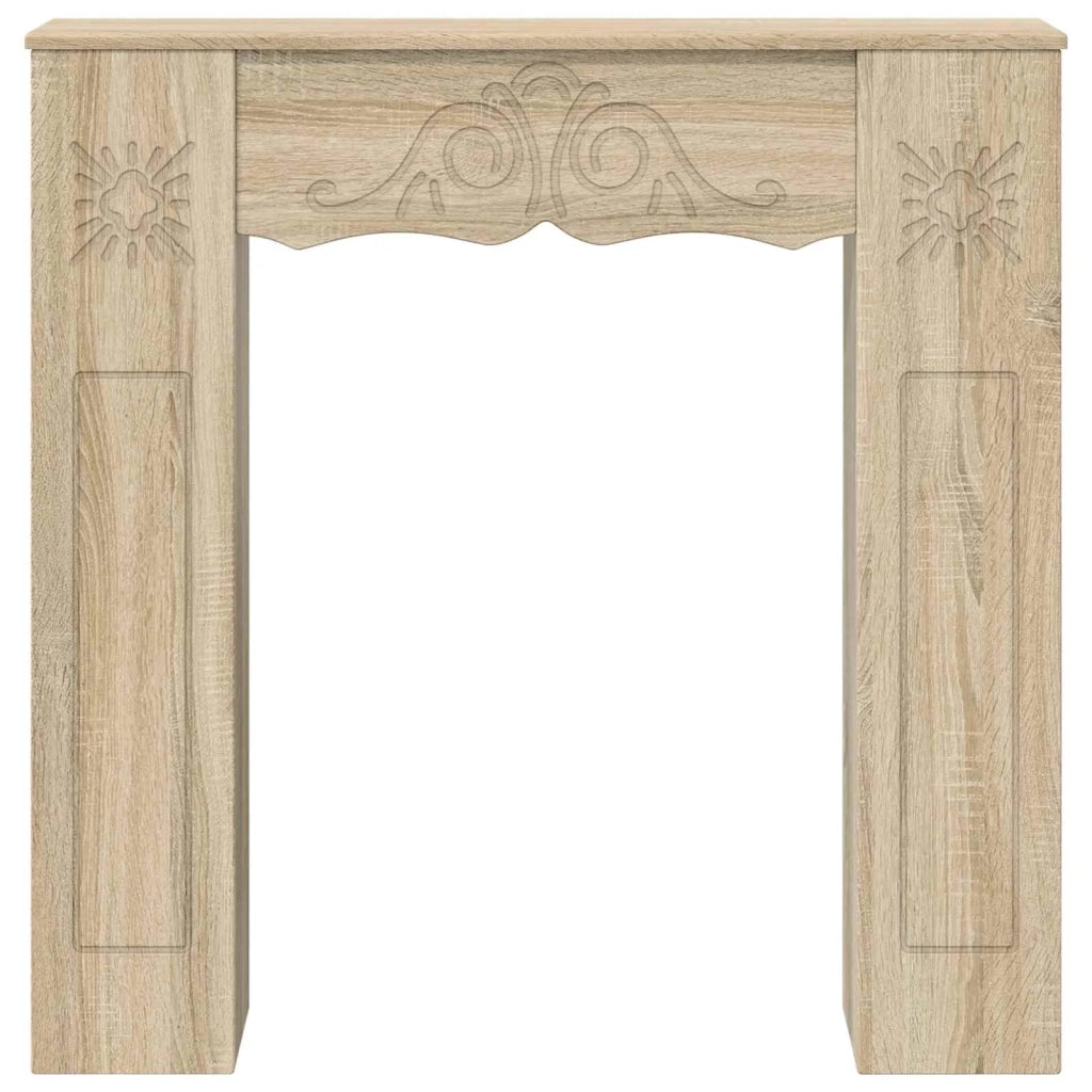 Cornice per camino Rovere Sonoma 102 x 20 x 102 cm 8006635