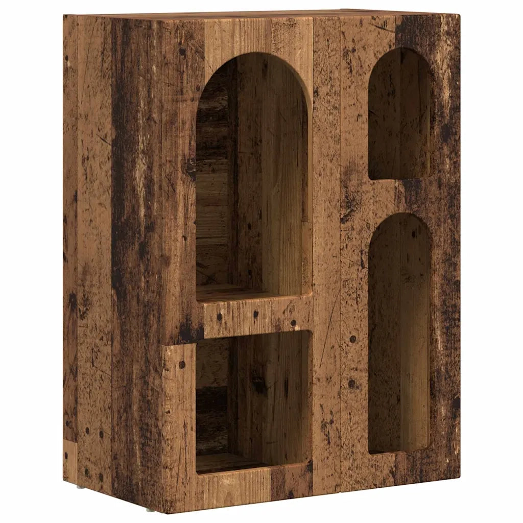 Credenza-Buffet-Armadio da cucina Legno vecchio 59 x 35 x 80.5 cm Legno multistrato