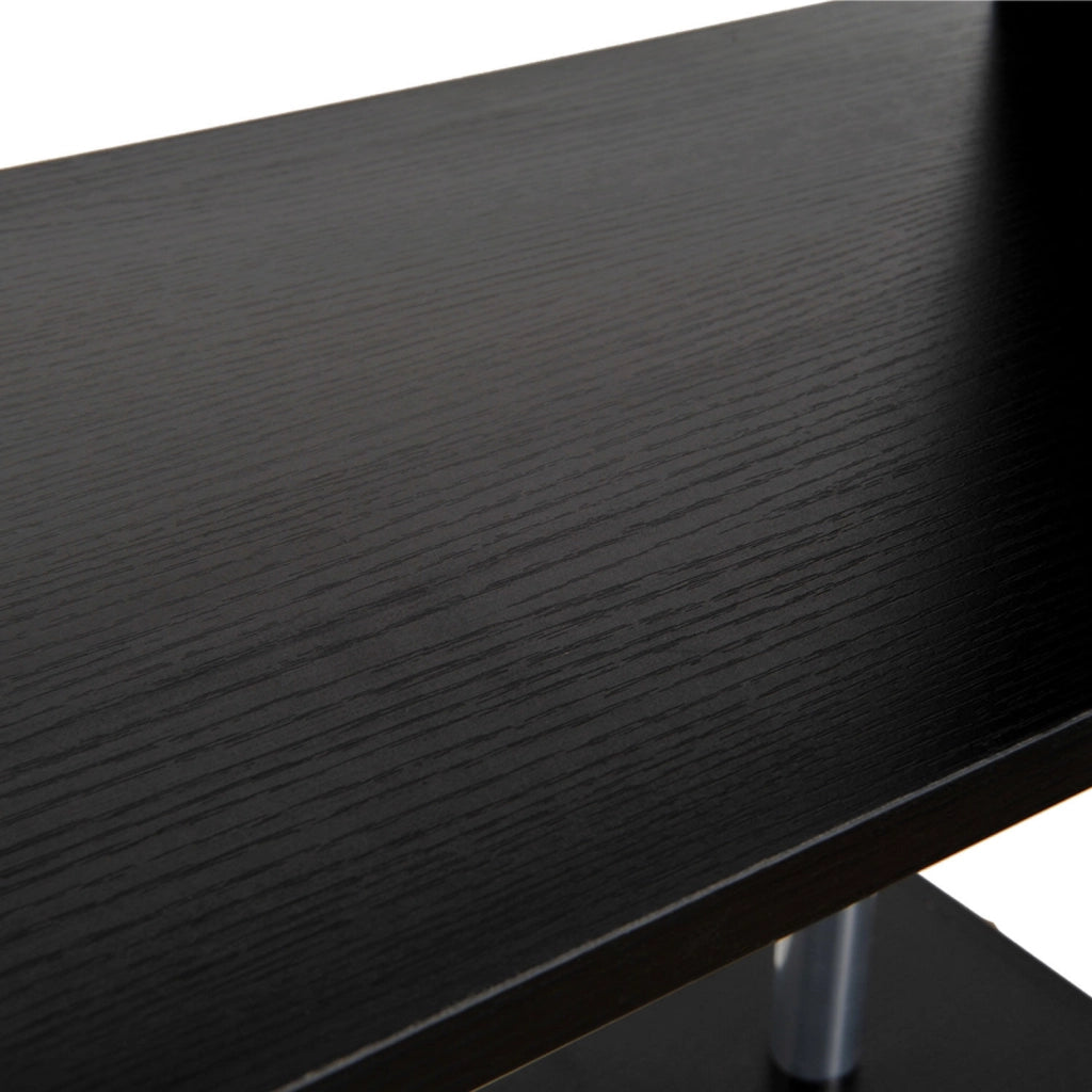 Libreria Design Moderno 4 Livelli ¨C zephmum ¨C 80x30x145 cm Nero