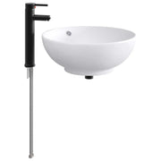 Lavabo da bagno Nero Opaco 44 x 44 x 16 cm Metallo