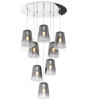 SOSPENSIONE CROMO TONDA 8 LUCI CROMO 1164CR-S8 T-CR