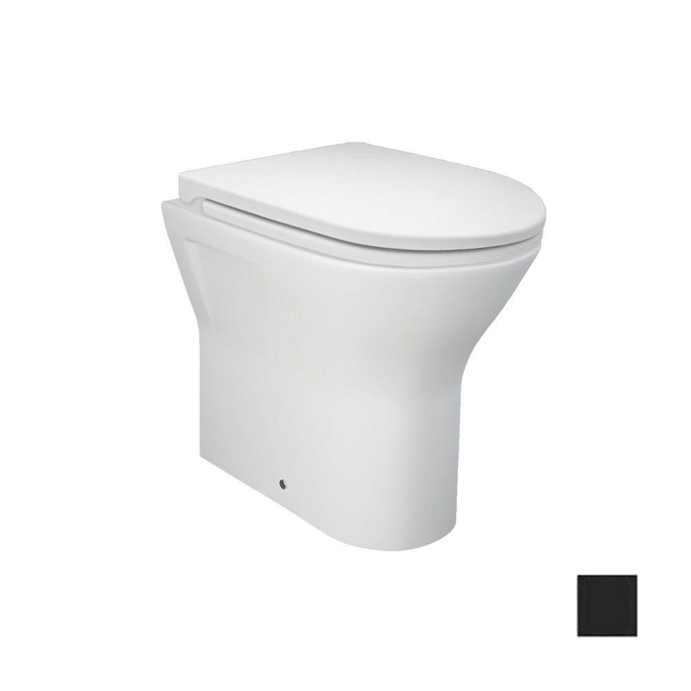 Vaso filo muro feeling rimless nero opaco