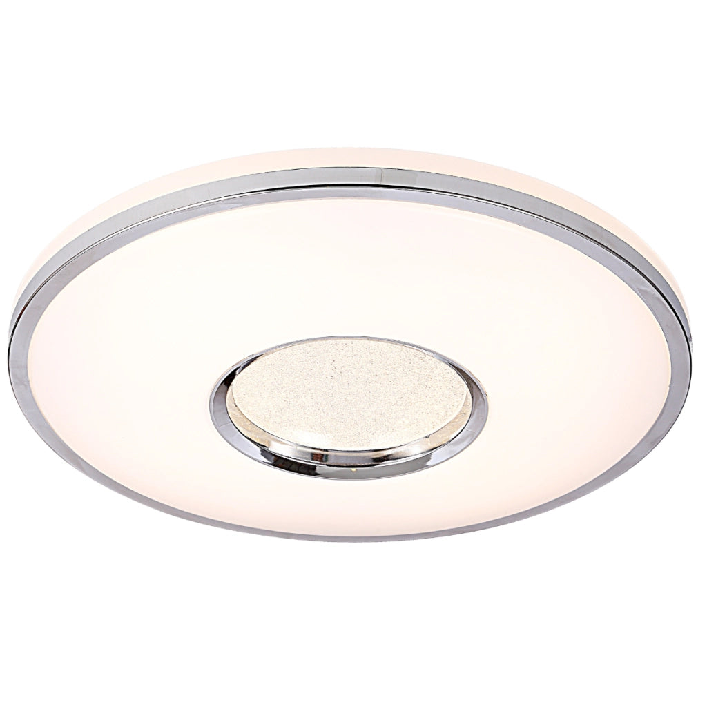 Plafoniera LED Polux Leon 39cm 48W CCT IP44 con telecomando