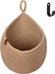 Mandolina per frutta, 37 x 28,5 cm, sacchetto di juta + 1 gancio, sacchetto di juta, mandolina, intrecciata, mandoline appese, mandolina per verdure, mandolina per piante, decorativa mandolina per cucina