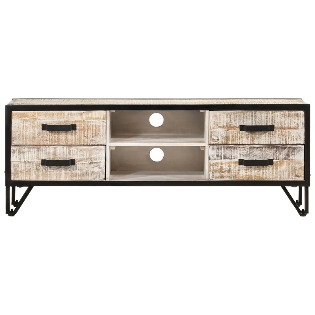 Mobile Porta TV 110x30x41 cm in Legno Massello di Acacia 330081