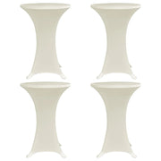 Coperture Verticali per Tavolo 4 pz Ã˜80 cm Crema Elastico cod mxl 49127