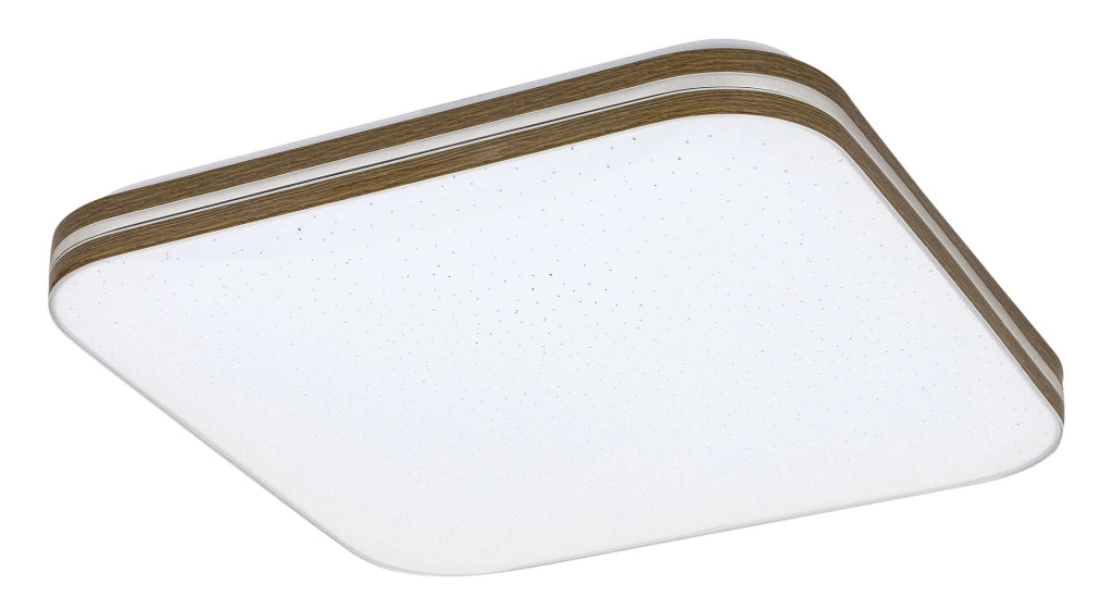 Plafoniera LED Rabalux Oscar2 bianca quadrata 33cm 18W 3000K