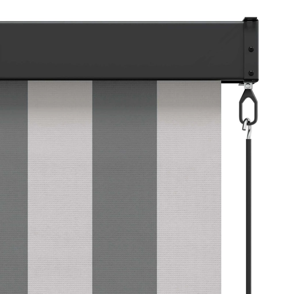 Tenda a rullo Antracite e Bianco 100 x 250 cm 42037180
