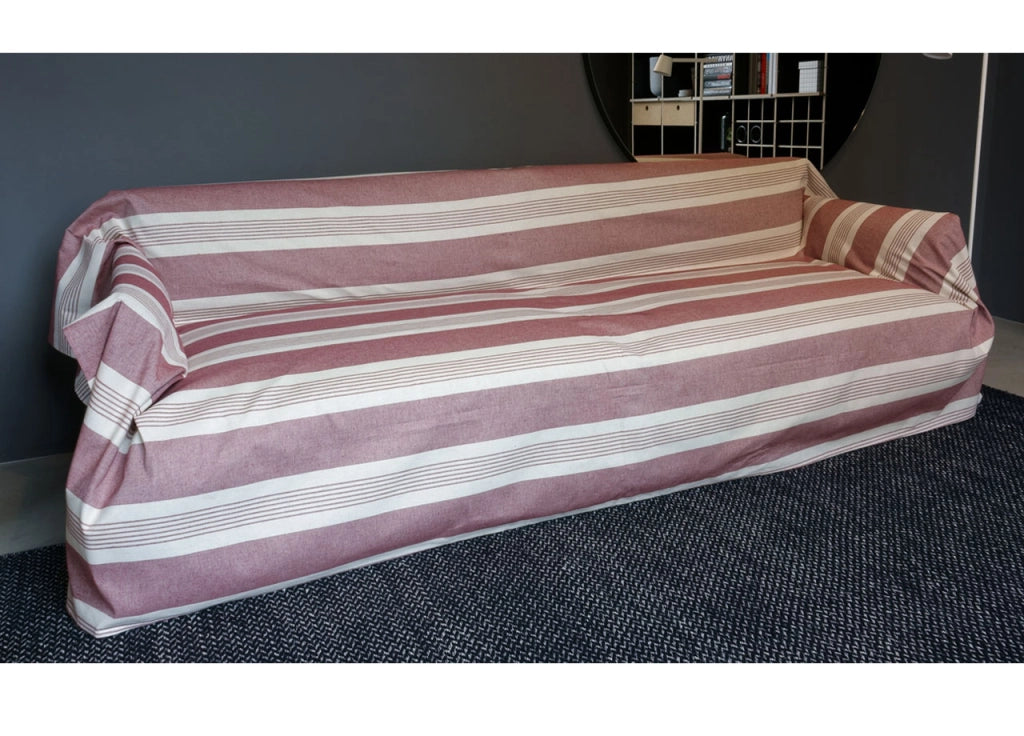 Telo Arredo Granfoulard Copritutto Cotone Made Italy Vari Disegni Arredatutto Copriletto Multiuso - 1 Piazza - Grancasa Bordeaux