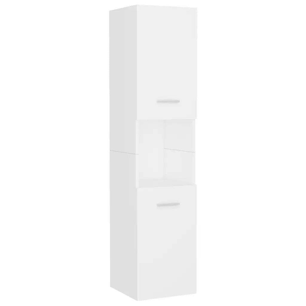 Set Mobili da Bagno Bianco in Legno Multistrato 3071090