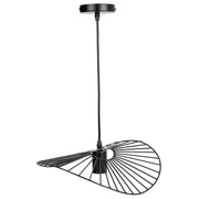 Plafoniera in metallo nero 37x31x90h