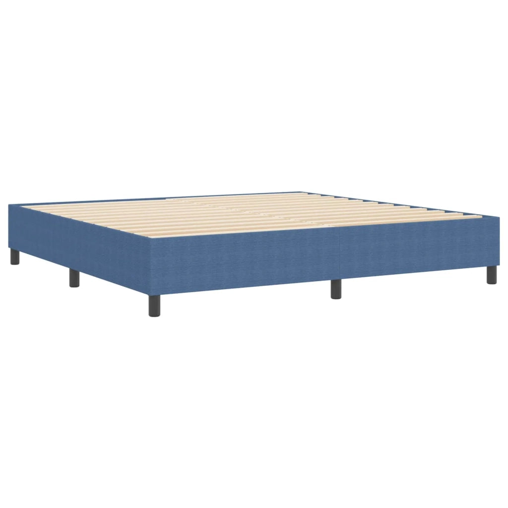 Struttura letto piattaforma Blu 200 x 200 cm Tessuto in Cords 3337430