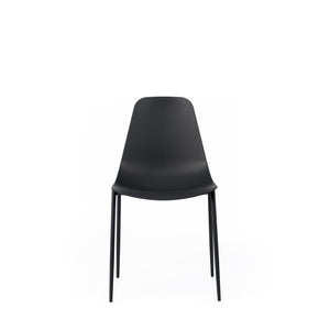 Set 4 Sedie 49x48,5xH88 cm in Polipropilene Frida Nero