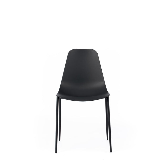 Set 4 Sedie 49x48,5xH88 cm in Polipropilene Frida Nero