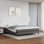 Materasso a Molle-Materasso per letto Grigio 160x200x20 cm in Similpelle