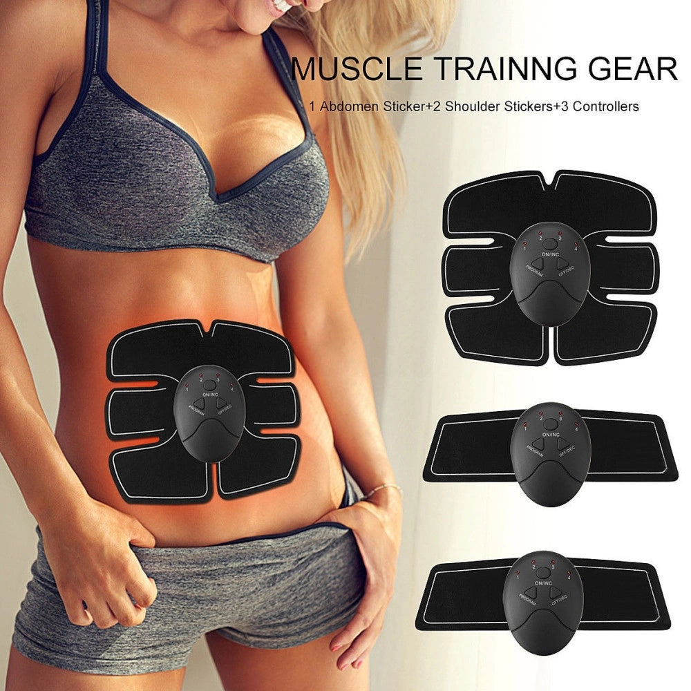 Trade Shop - Elettrostimolatore Ems Trainer Stimola Addominali Braccia Gambe Glutei Palestra -