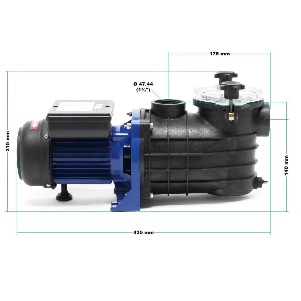 Pompa per piscina 11700 litri all'ora 250 watt pompa di circolazione filtrazione piscina wattshirlpool 16_0001468