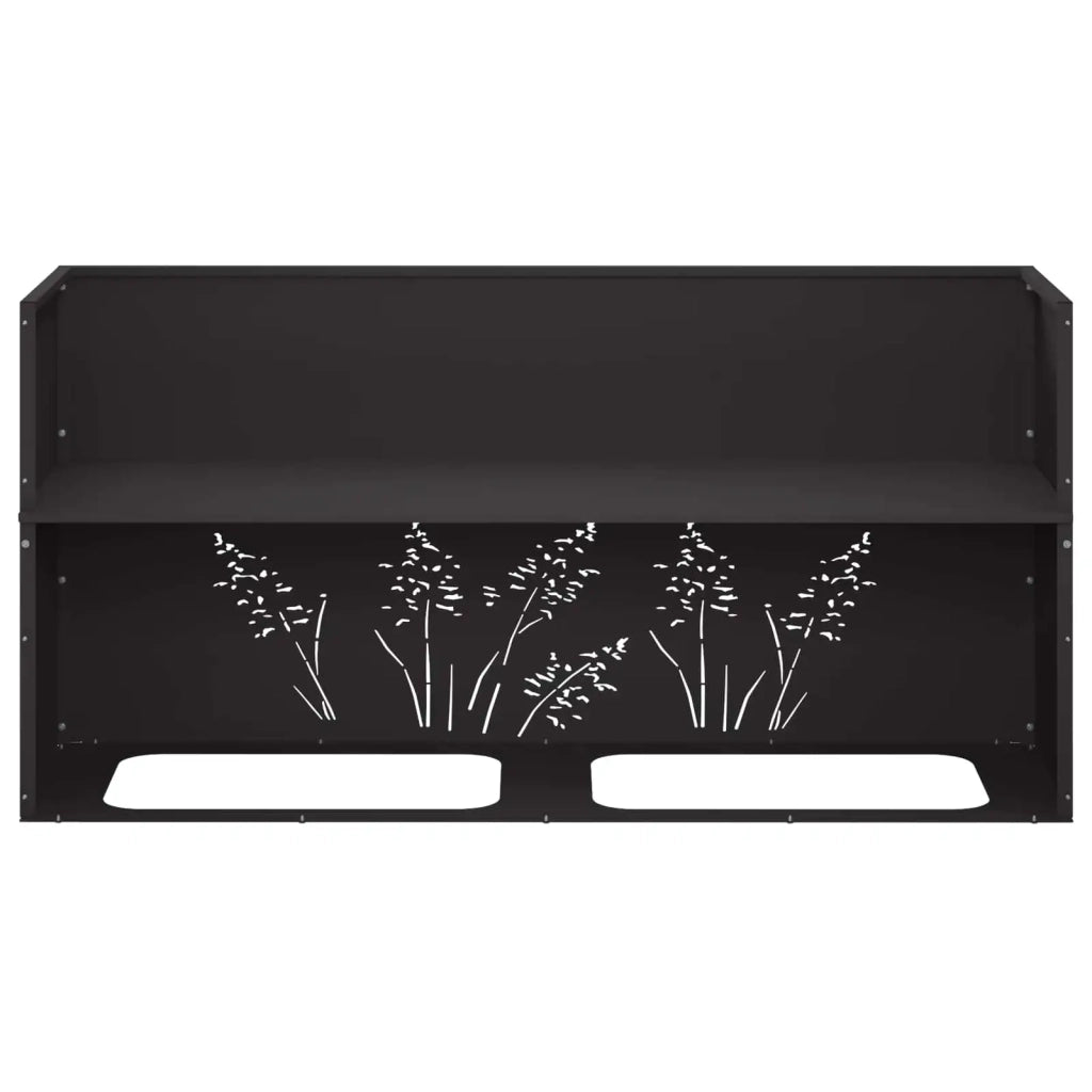 Vaso da giardino Nero 100 x 20 x 49 cm 8005848