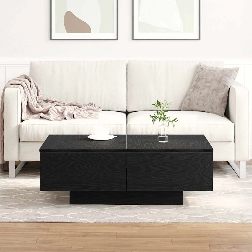 Tavolino da salotto Rovere Nero 90 x 60 x 31 cm 862634
