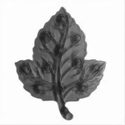 Trade Shop - Set 4 Pezzi Tappetini Antiscivolo Foglia Per Doccia Vasca Con Ventosa Nero 69766 -
