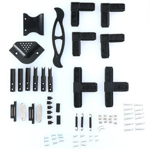 Zanzariera per Porte Nera con Chiusura Magnetica e Cerniere 100 x 215 cm Robusta