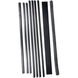 Zanzariera per Porte Nera con Chiusura Magnetica e Cerniere 100 x 215 cm Robusta