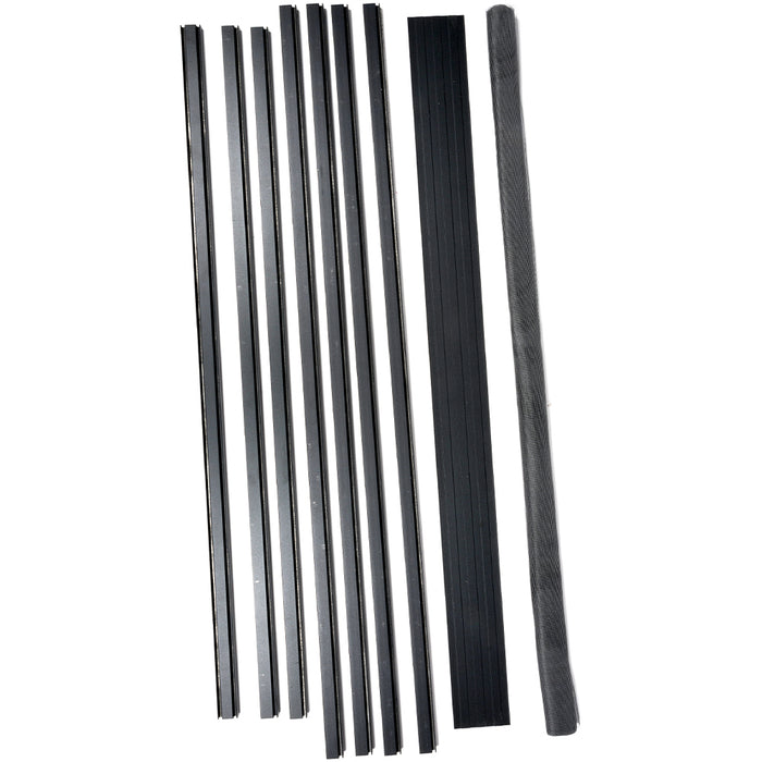 Zanzariera per Porte Nera con Chiusura Magnetica e Cerniere 100 x 215 cm Robusta