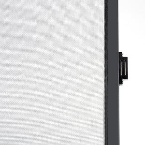 Zanzariera per Porte Nera con Chiusura Magnetica e Cerniere 100 x 215 cm Robusta