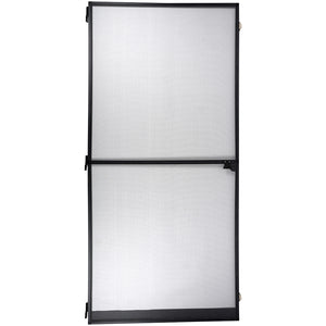 Zanzariera per Porte Nera con Chiusura Magnetica e Cerniere 100 x 215 cm Robusta