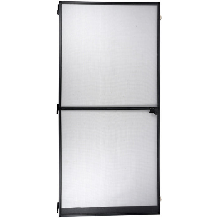 Zanzariera per Porte Nera con Chiusura Magnetica e Cerniere 100 x 215 cm Robusta