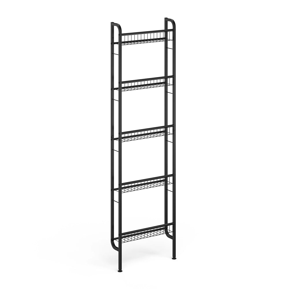 Vicco Scaffale a scala Nero 44.5 x 160 cm con 5 ripiani