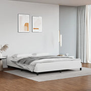 Giroletto con Testiera senza Materasso-Struttura Letto Bianco 160x200 cm 787043
