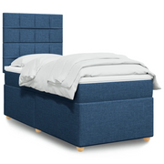 Giroletto a Molle con Materasso Blu 100x200 cm in Tessuto 3293497