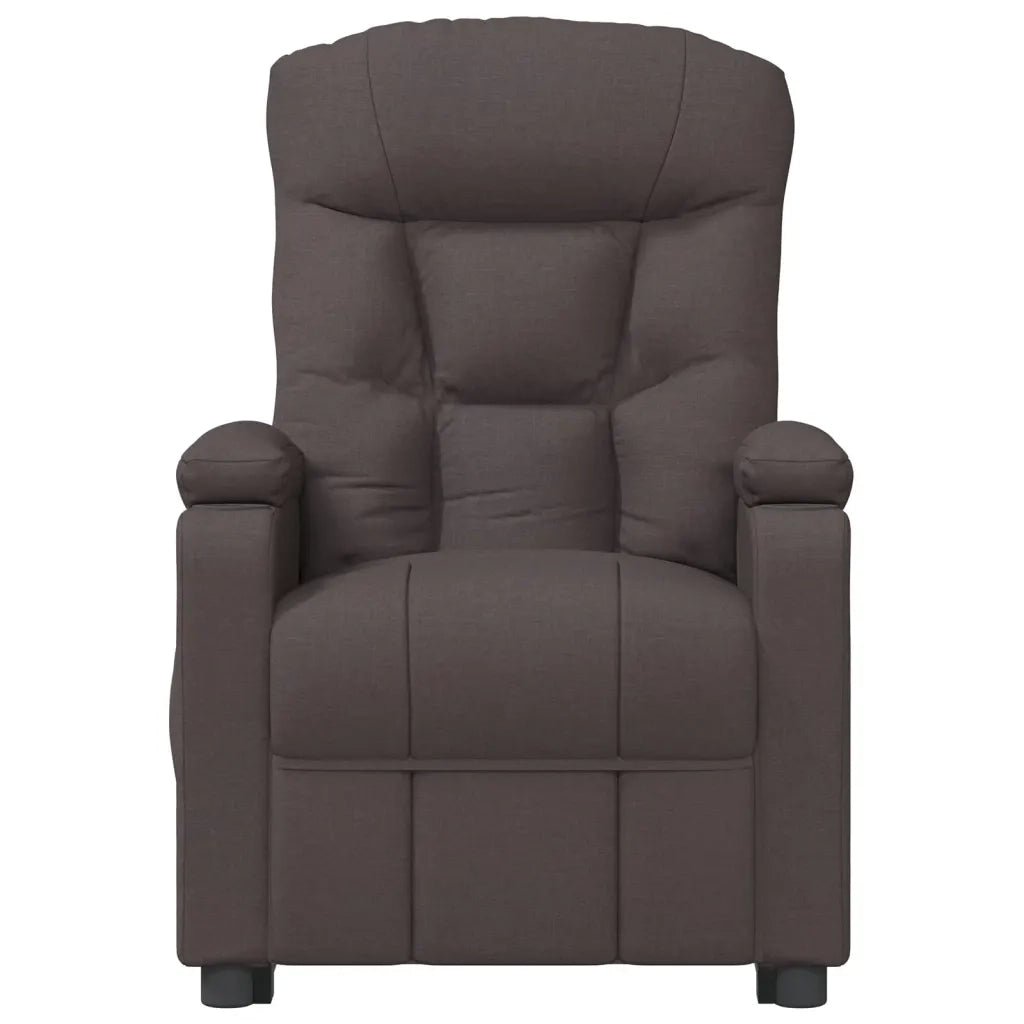 Poltrona Massaggiante Elettrica Marrone scuro in Tessuto 3098832