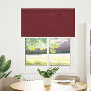vidaXL Tenda Plissettata Rosso Bordeaux 110x150 cm Larghezza Tessuto