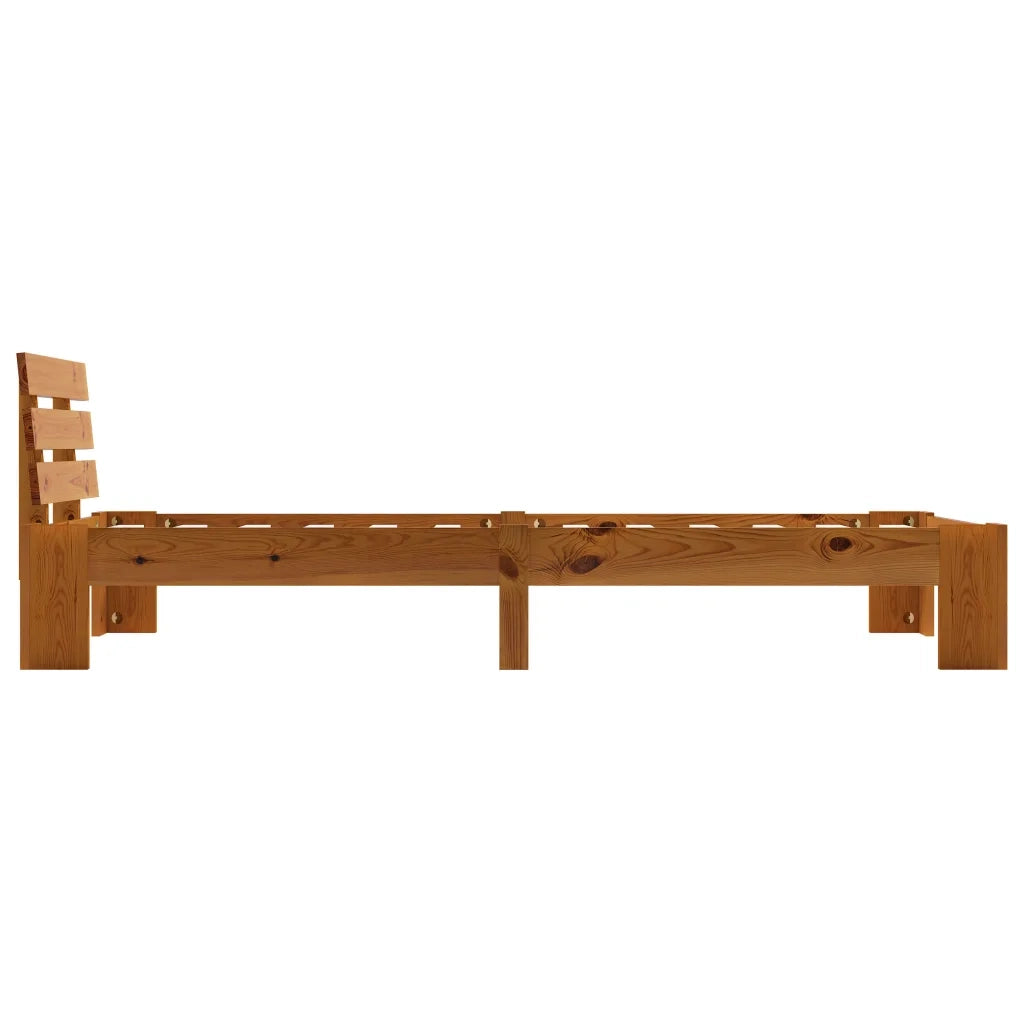Giroletto Marrone in Legno Massello di Pino 100x200 cm 283179