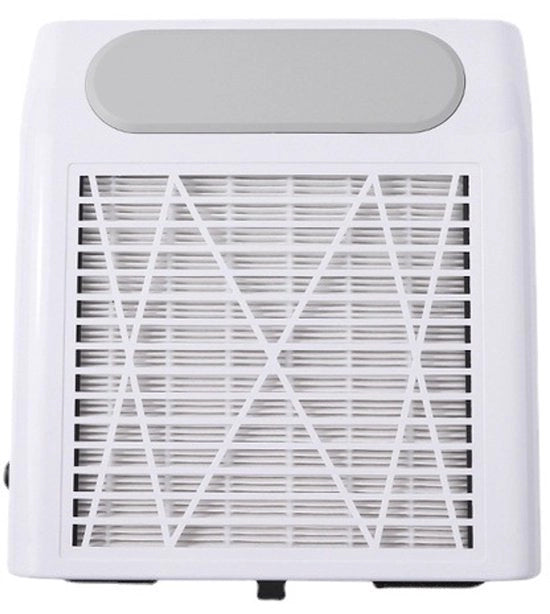 Aspiratore di polvere con 2 filtri riciclabili, aspiratore di polvere acrilica elettrica, aspiratore di polvere con filtro rimovibile, tecnologia aghi, adatto per smalti a base di gel e saloni di bellezza, silenzioso.