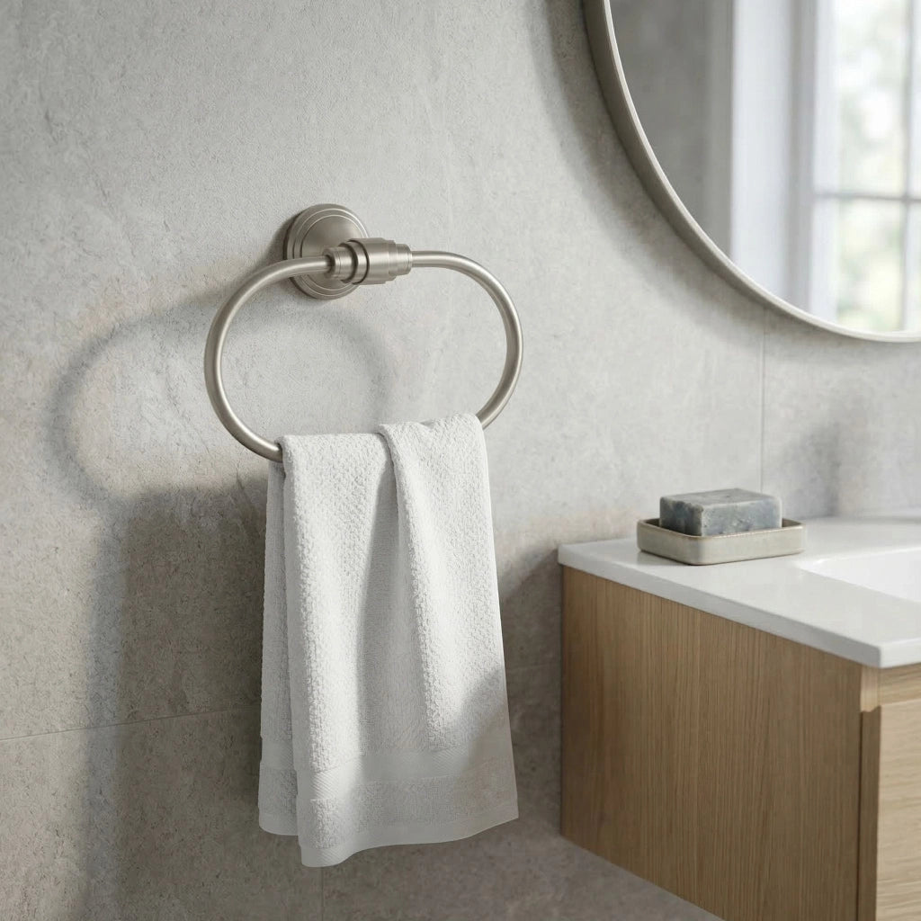 Appendiabiti Da Bagno Ring 16101 Aristo Nichel Spazzolato