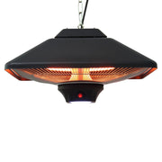 Stufa a infrarossi 2000W ¨C Xylo ¨C con telecomando, 2 livelli, display LED, nero