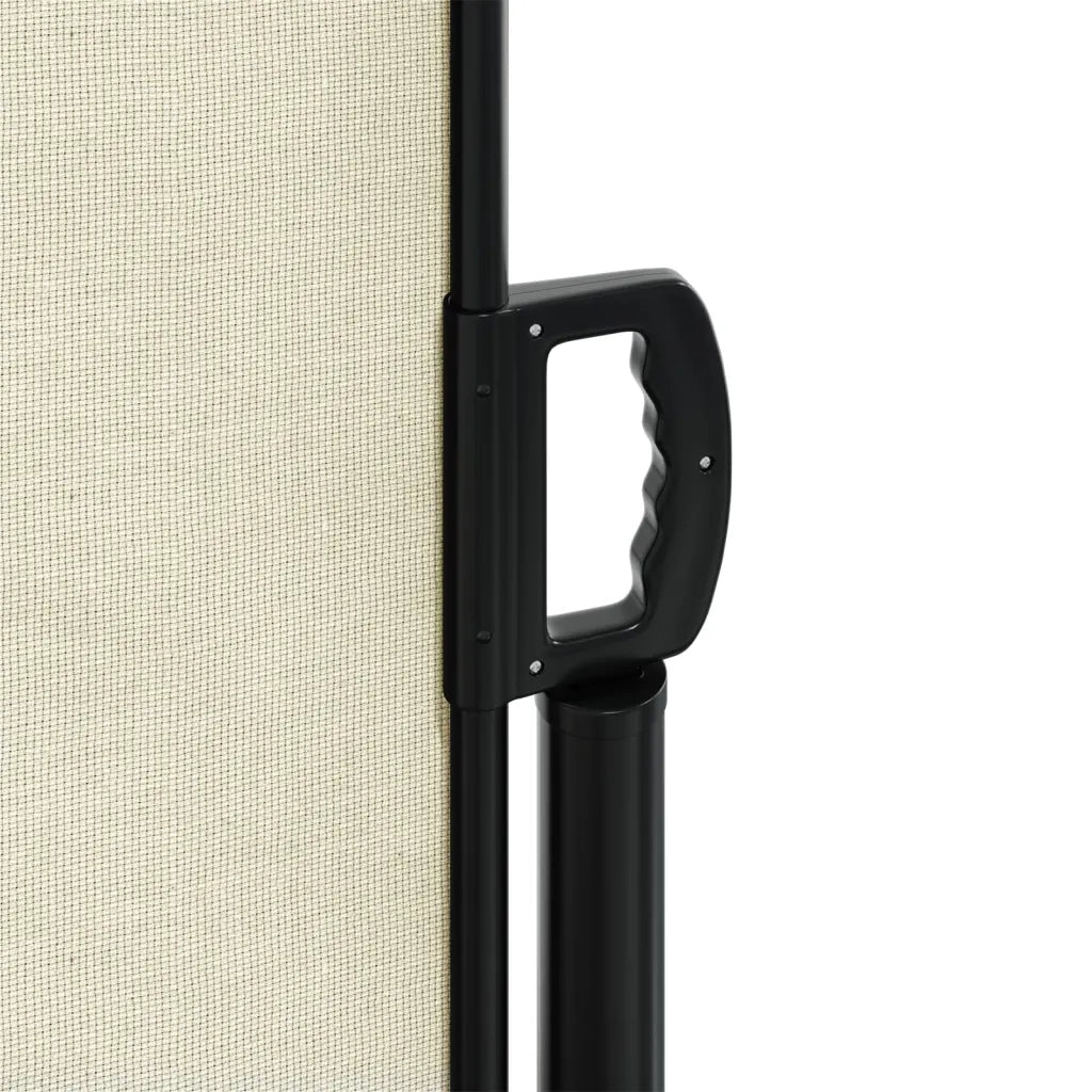 Tenda da Sole Laterale Retrattile-Tenda parasole per balcone per giardino Crema 200x1000 cm 537224