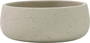 Bowl per piante ceramica - Piatto per piante basso 20cm Bianco crema - Decorazione per giardino interno ed esterno