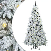 Albero di Natale | Decorazioni natalizie Artificiale con Rami Pieghevoli Bianco 240 cm