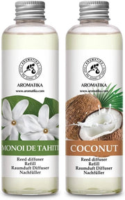 Set di diffusori di aroma tropicale 400ml - 2x200ml - Profumo esotico di camera - Aria frescante