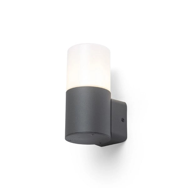 Lampada applique BONNIE da parete grigio antracite opale PP 230V E27 28W IP44